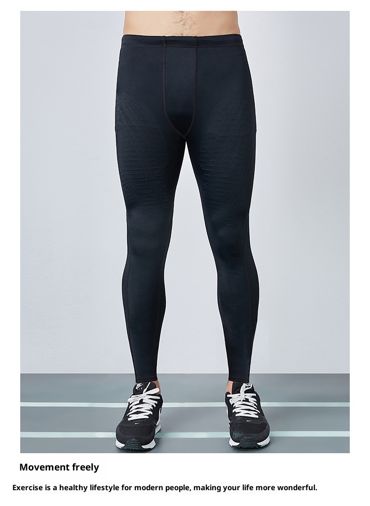 Cross-Border Kompressions-Sporttights für Herren, geeignet für Laufen, Fitness, Training, Marathon, hochelastisch, schweißabsorbierend und atmungsaktiv._voghion.com