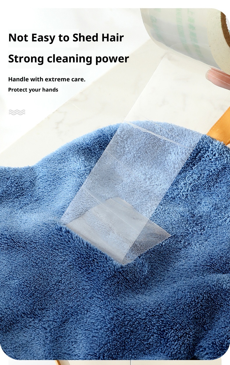 Lillian Cute Penguin Absorbent Children's Household Kitchen Wipe Duck Hanging Cartoon Hand Towel_voghion.com