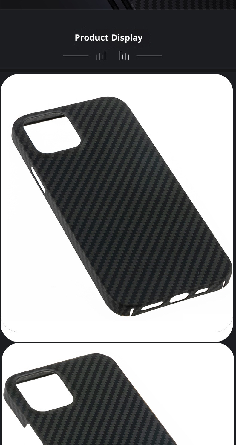 TechGlobe 12 Kevlar Compatible 12mini/12/12pro/12promax Carbon Fiber Phone Case Dropshipping_voghion.com