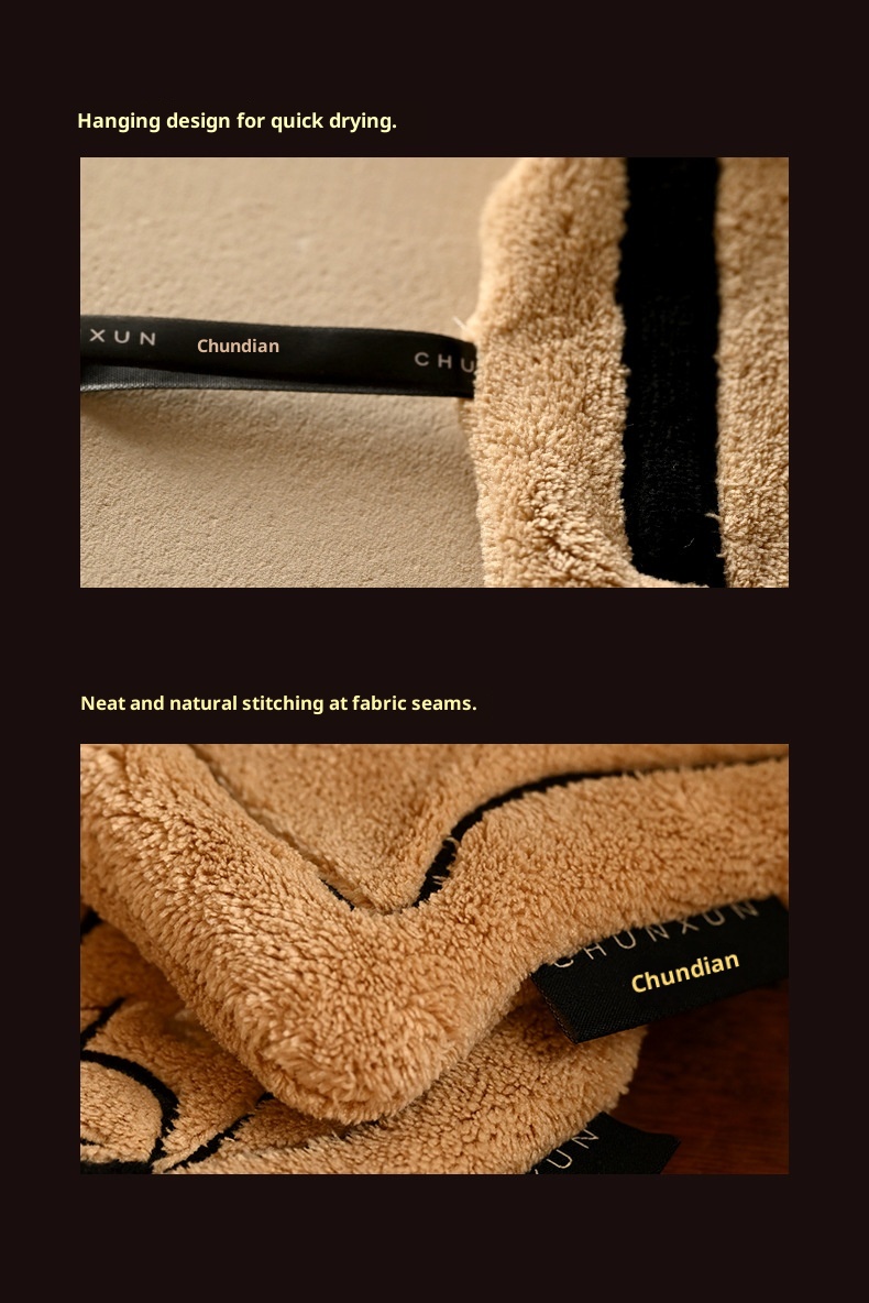Lillian New Thickened Hanging Super Absorbent Bathroom Quick-Dry Coral Fleece Non-Stinky Kitchen Soft Hand Towel_voghion.com