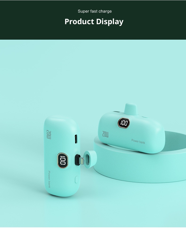 Techglobe KC Cross-Border Wholesale Pocket Capsule 5000mAh Portatile Compatto Cellulare Power Bank Regalo Stampa_voghion.com