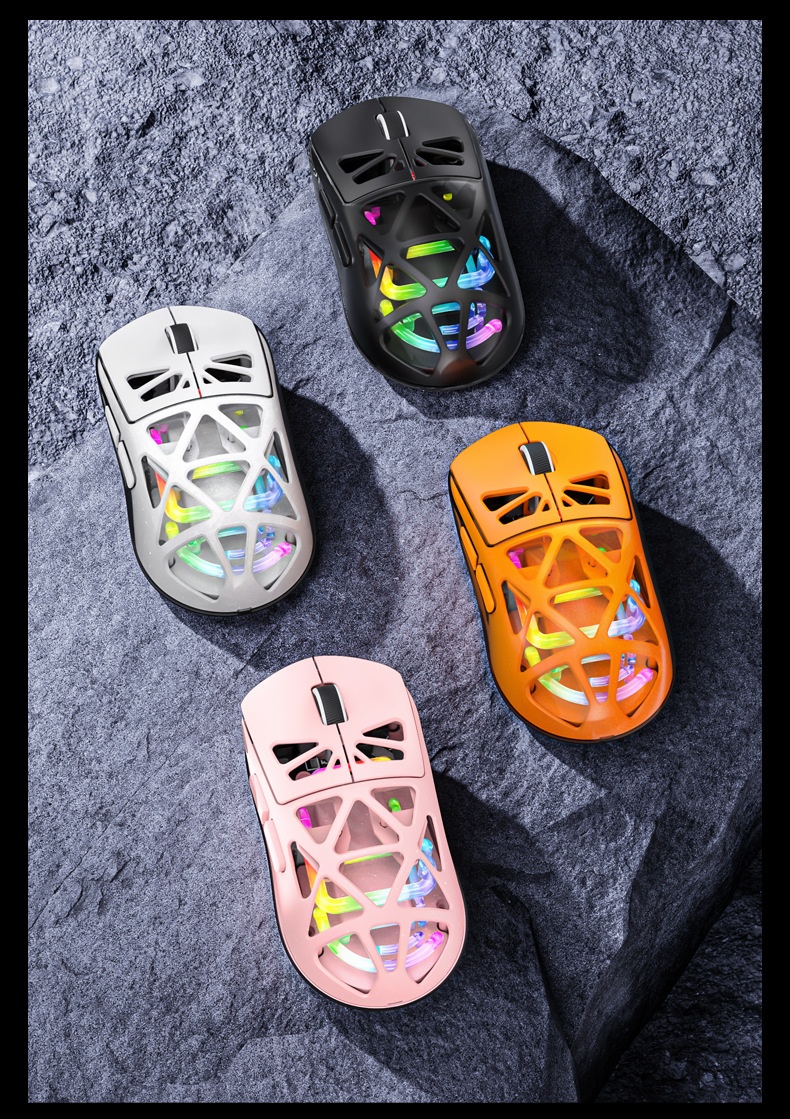 Souris de jeu sans fil Bluetooth Techglobe M7 légère à trois modes de chargement (vente en gros)_voghion.com