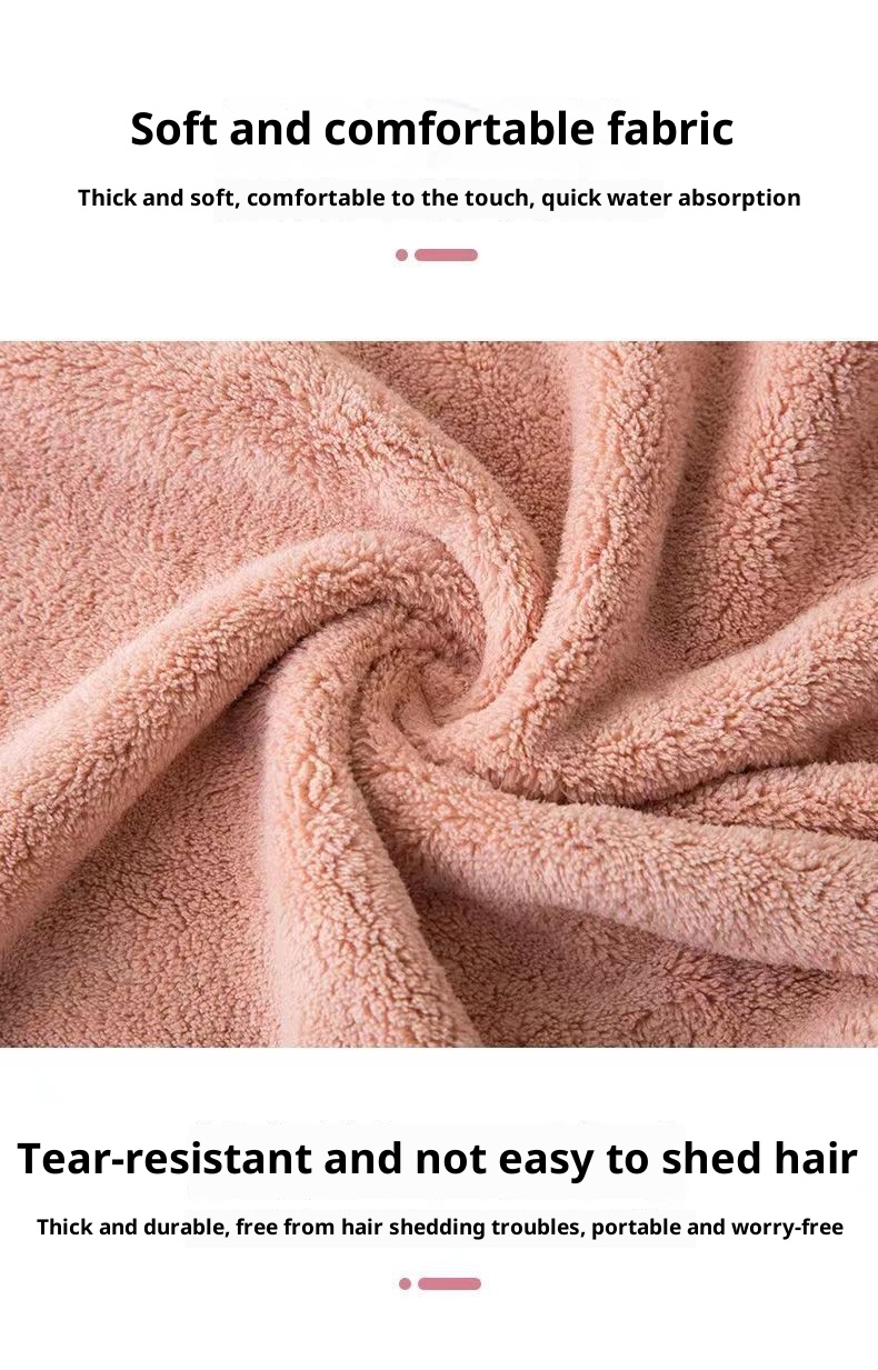 Lillian Cross-Border Bowknot Hand Coral Fleece Absorbent Bathroom Hanging Towel Strong Absorbency Quick-Dry_voghion.com