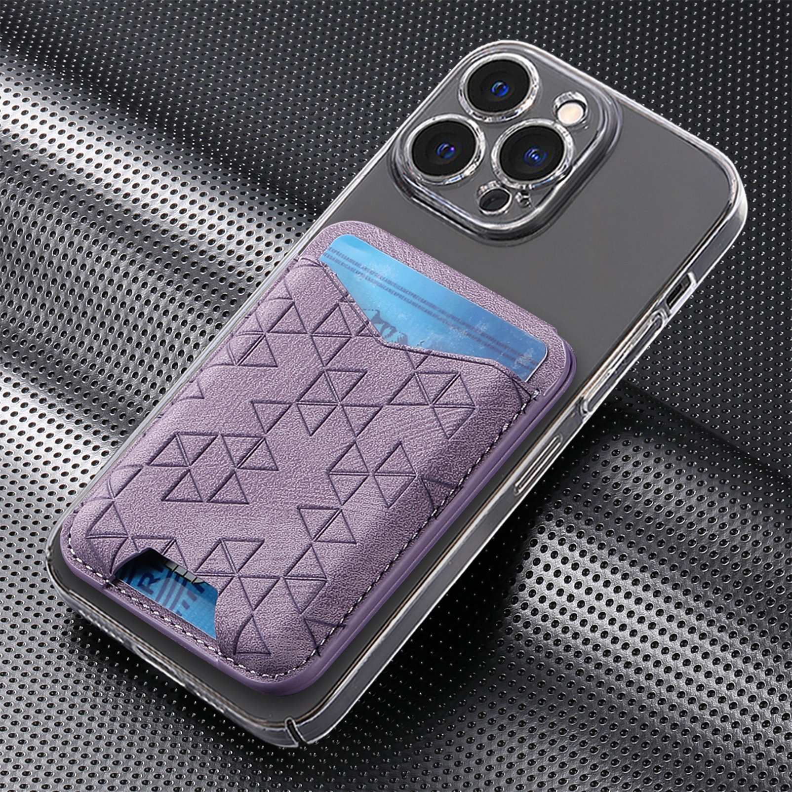 TechGlobe Cross-Border New A-Line Stand Multi-Functional Phone Holder Storage Insert Coin Clip Adhesive Sticker Card Case_voghion.com