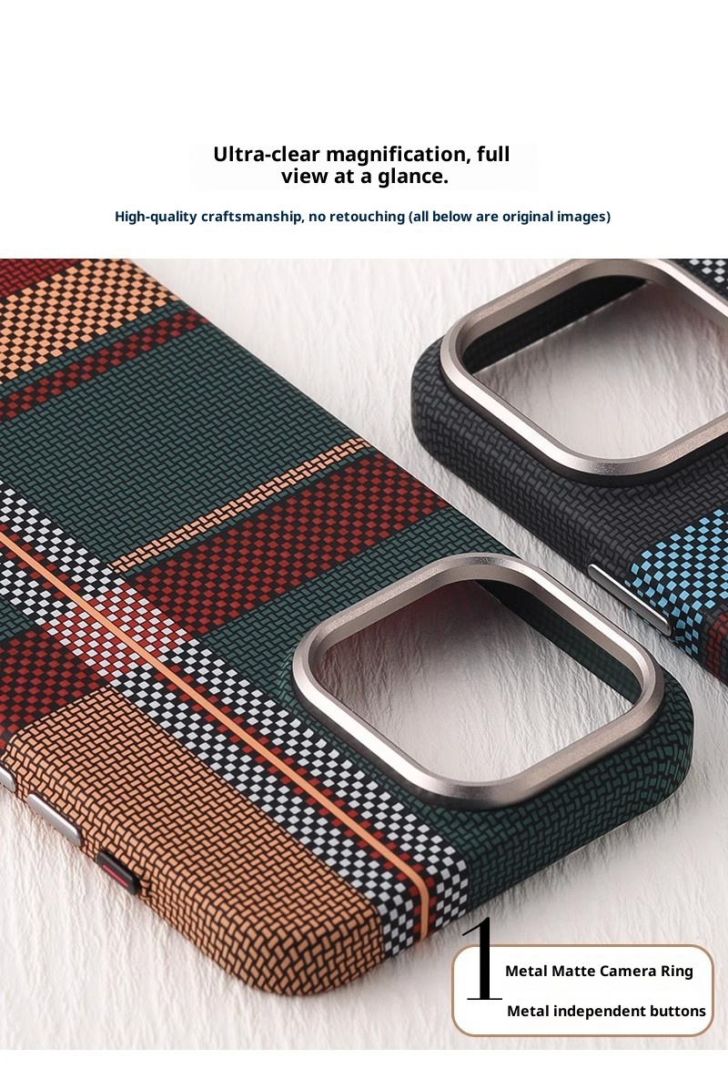 Capa TechGlobe compatível com iPhone 16 Pro Max, magnética, em Kevlar com textura de fibra de carbono, para iPhone 15, com toque suave e resistente a impactos._voghion.com
