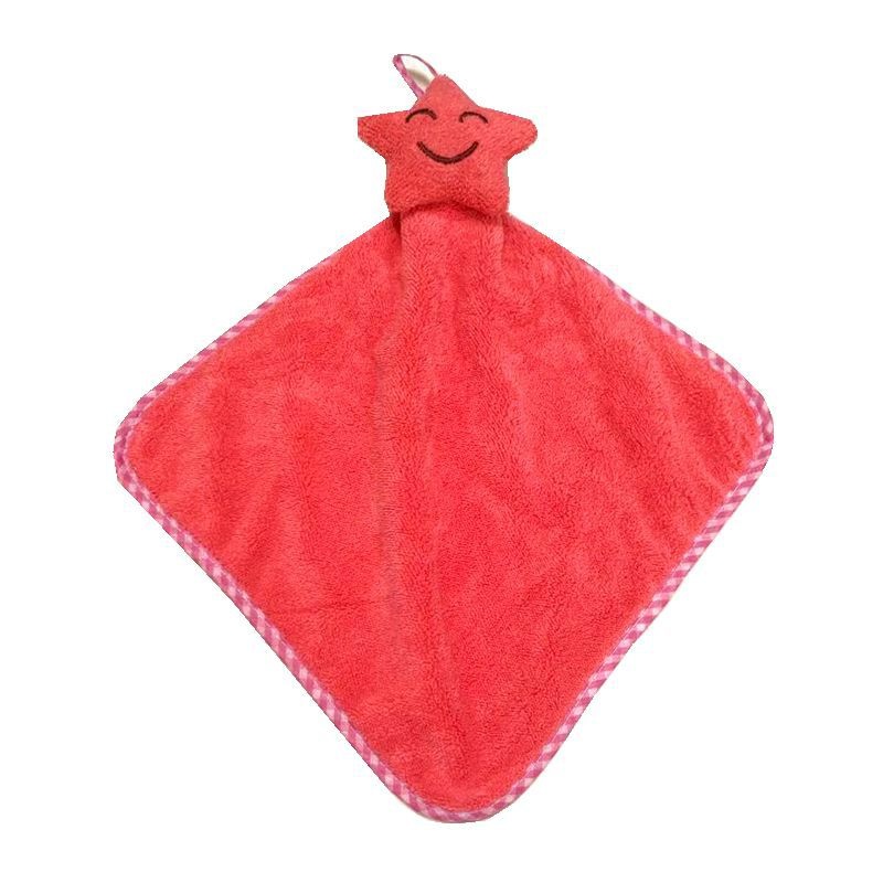 Lillian Cartoon Thickened Absorbent Hand Coral Fleece Small Hanging Kitchen Bathroom Cloth Children's Towel Wholesale_voghion.com