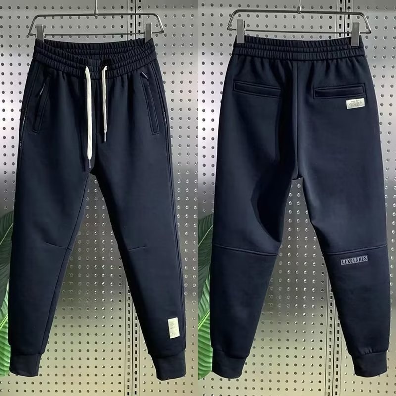 Pantalon de jogging long de sport décontracté pour homme, automne-hiver, nouvelle marque, tendance, en maille, ample, polyvalent, élastique et slim._voghion.com