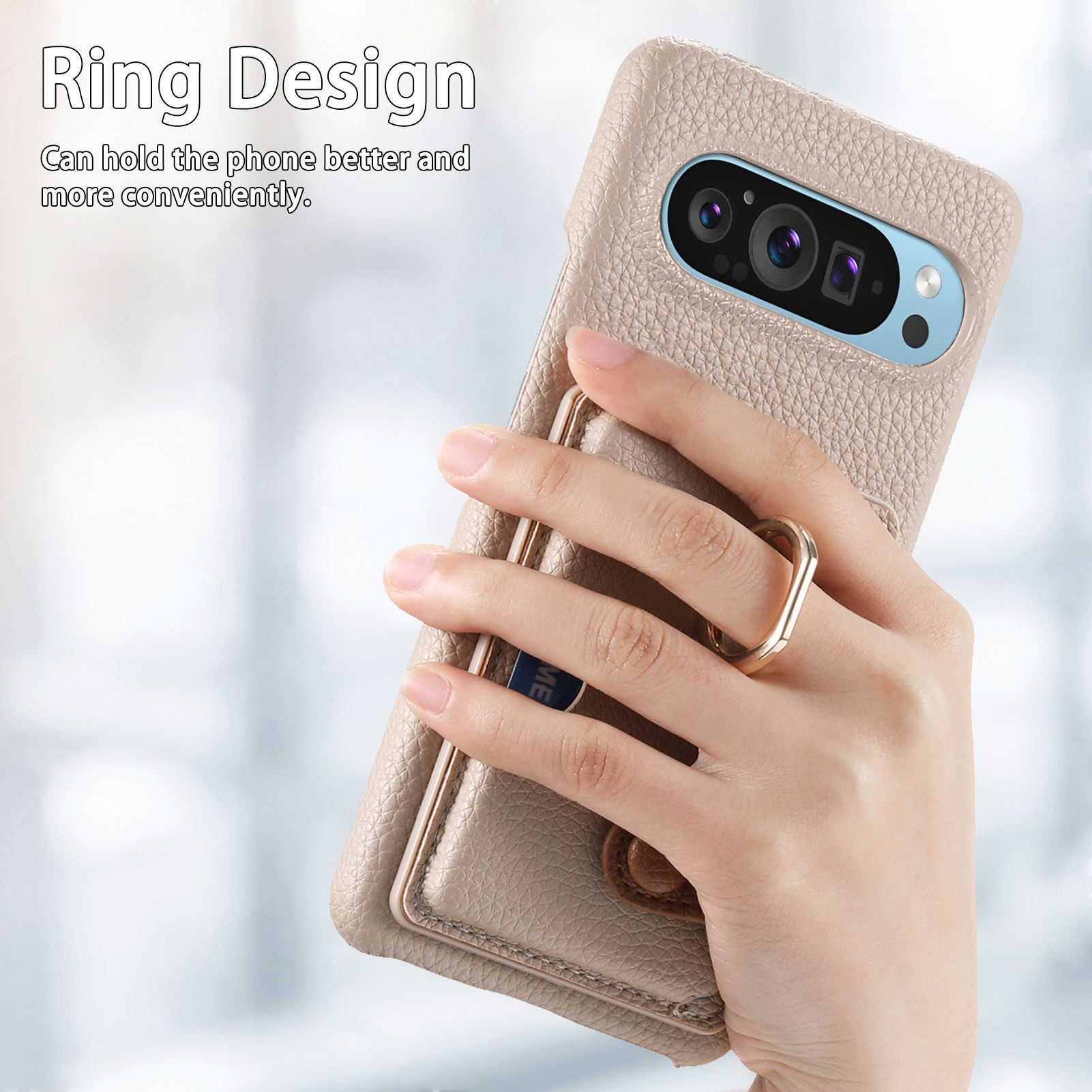 TechGlobe Handyhülle kompatibel mit Google 9A, Kartenfach, Aufbewahrung, Schutzhülle, Armband, Pixel 10 Metallringhalter_voghion.com