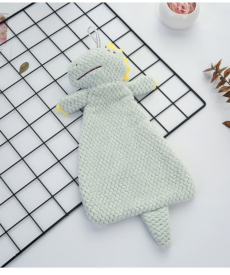 Lillian New Japanese Style Coral Fleece Face Hand Kitchen Household Unicorn Naked Bear Hanging Towel Easy To Clean_voghion.com
