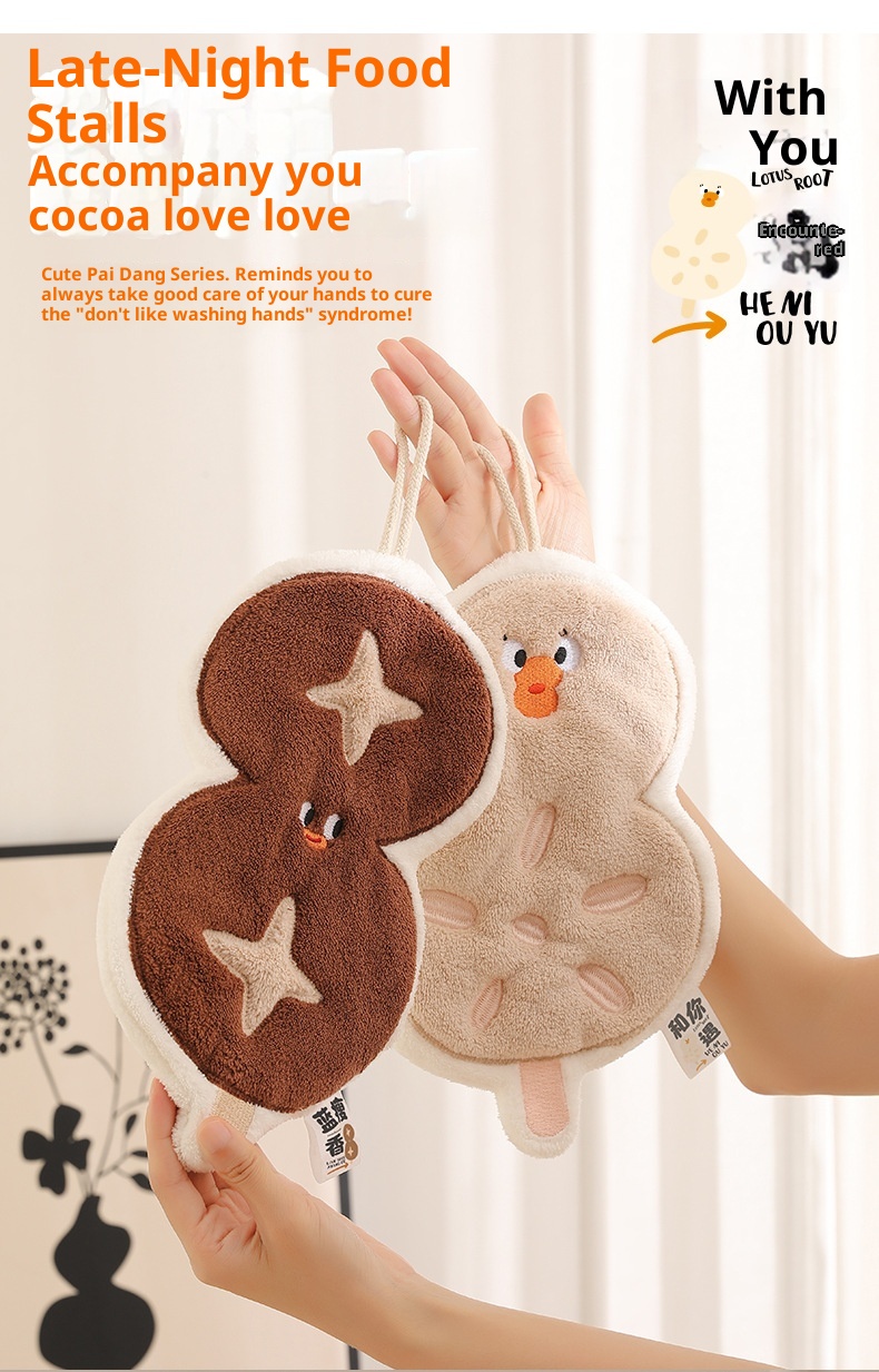 Lillian Large Stall Extended Series Hand Hanging Absorbent Kitchen Bathroom Dual-use Square Towels Wholesale Cross-border_voghion.com