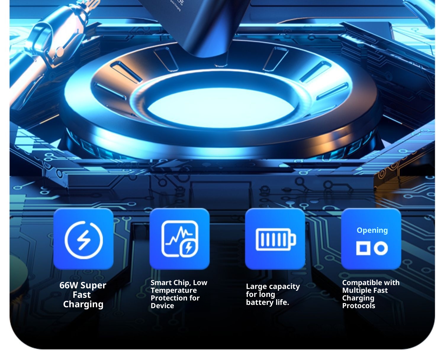 techglobe 3C Certified Wholesale 66W Super Fast Charging Bank 30000mAh 20000mAh Large Capacity Ultra-thin Portable Power Supply_voghion.com