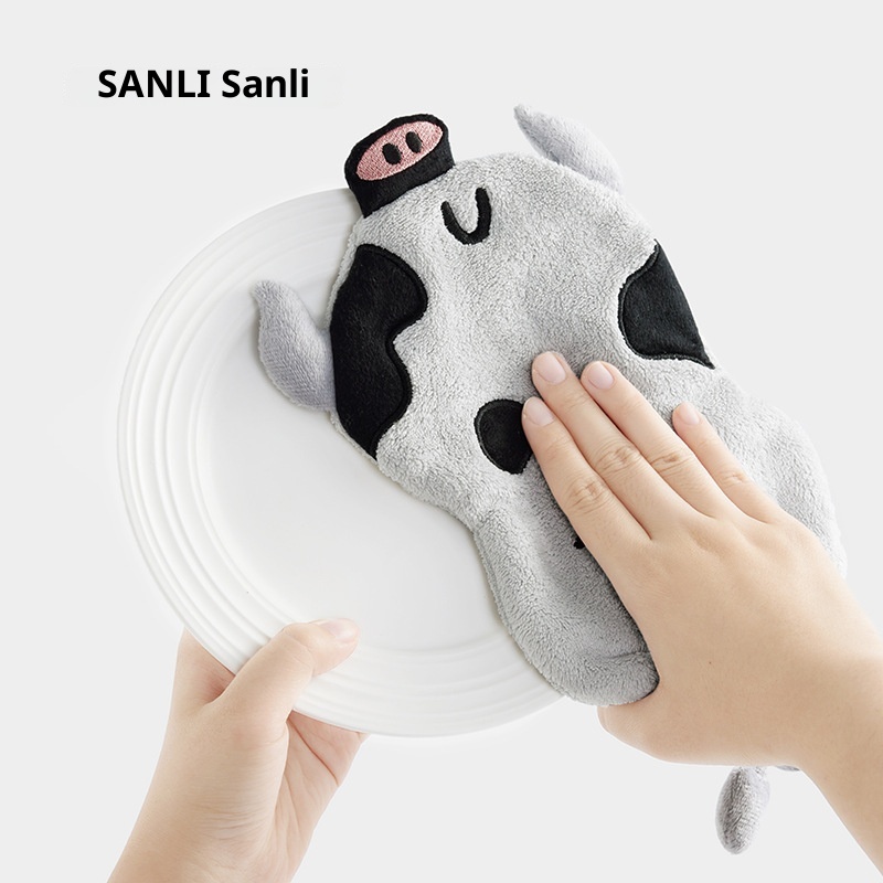 Lillian Sanli Cartoon Kitchen Hanging Hand Towel *1_voghion.com