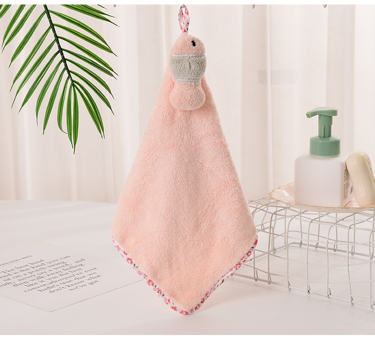 Asciugamano da appendere Lillian per bambini, asciugamano per asciugare le mani per la cucina e il bagno, tendenza attuale, ad asciugatura rapida e assorbente_voghion.com