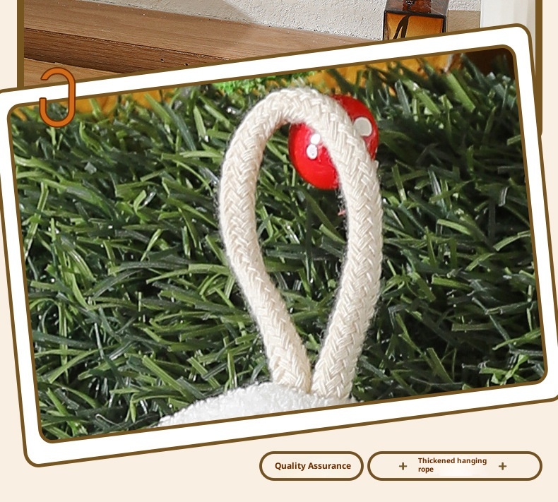 Lillian Cute Cartoon Hanging Three-Layer Thickened Coral Fleece Kitchen Bathroom Quick-Dry Hand Towel Handkerchief_voghion.com