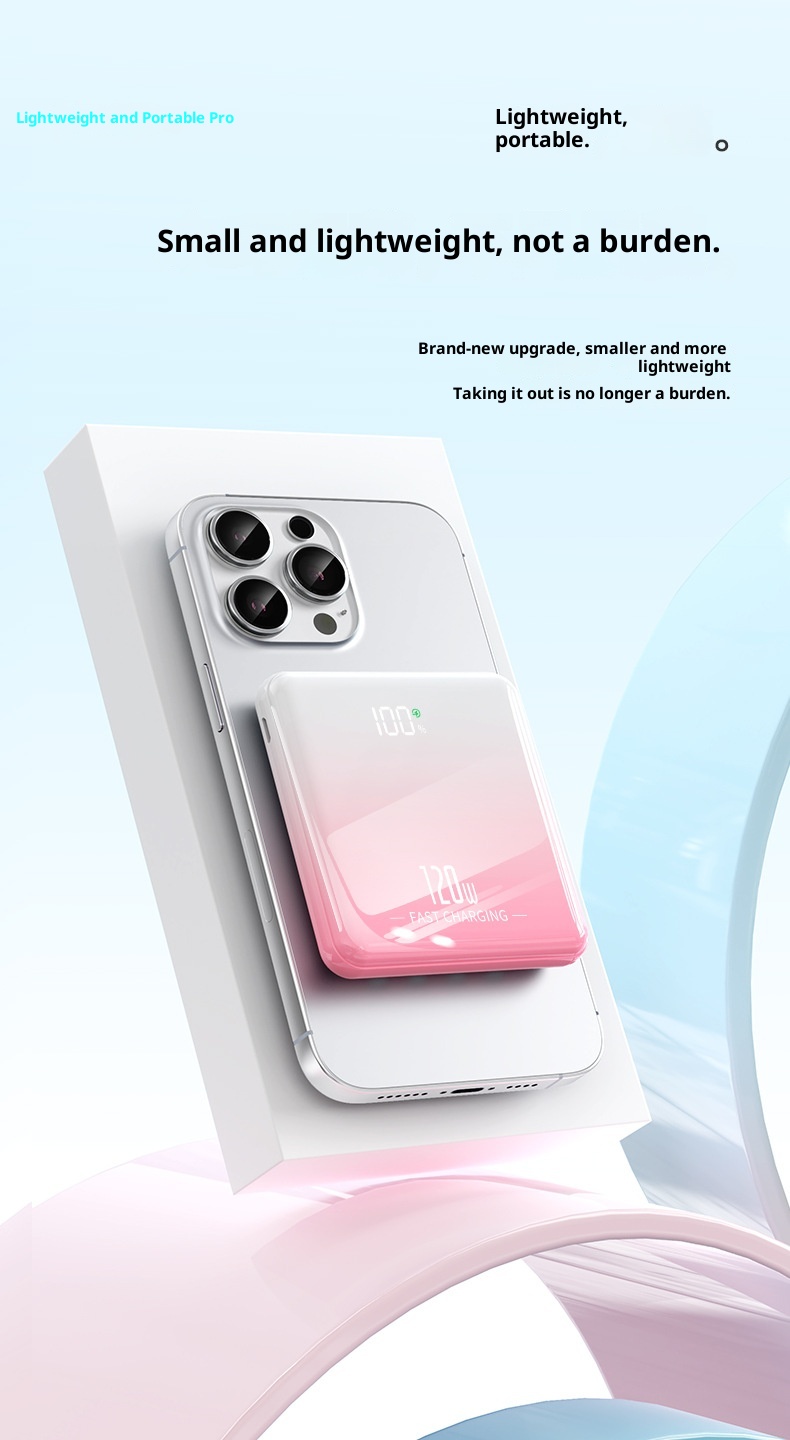 techglobe Cross-border Portable Compact Ultrathin Mini Fast Charging With Integrated Cable 20000mAh Large Capacity Mobile_voghion.com