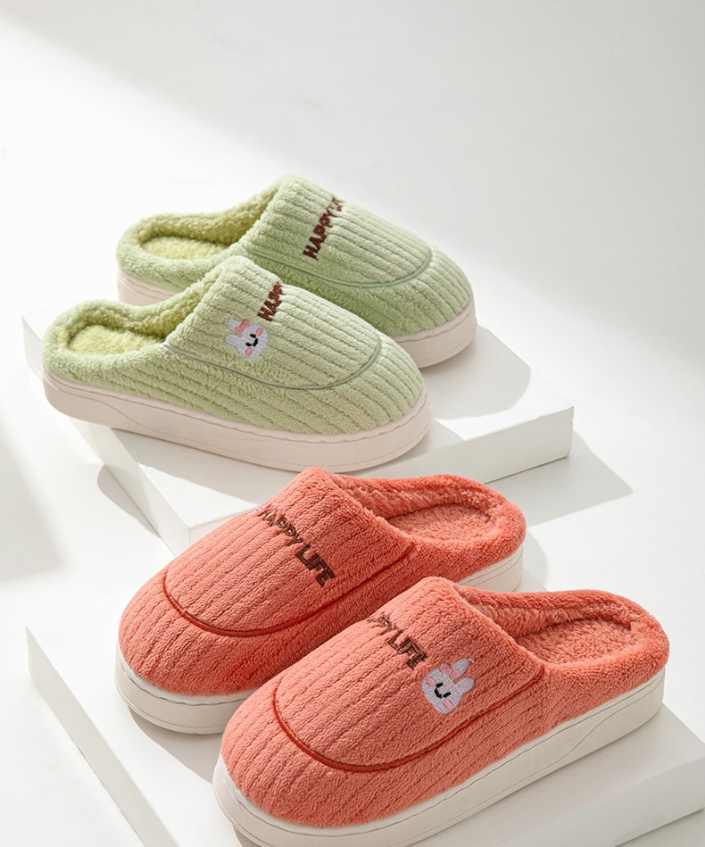 Zees Katoen met loopcomfort, dikke zool voor herfst en winter, dagelijks gebruik binnenshuis, antislip, warm, fleece voor thuisgebruik_voghion.com