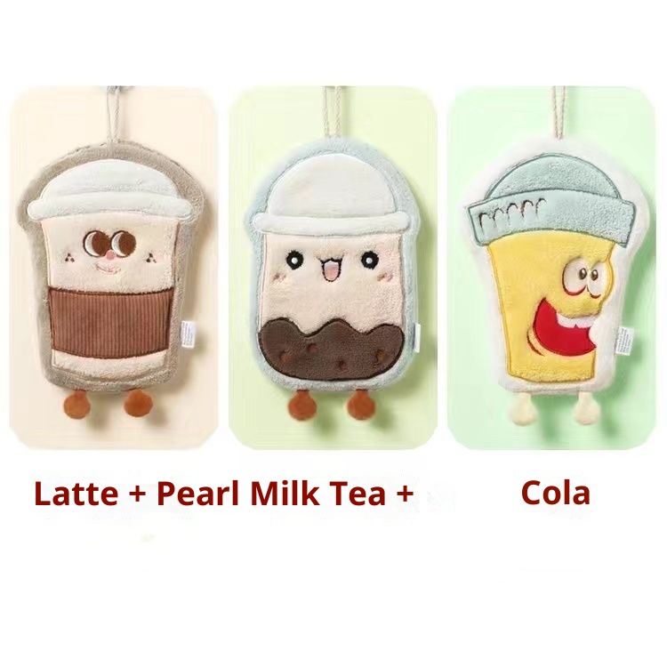 Lillian Tulip Küchenhandtuch, hängendes, fusselfreies, kleines Badezimmerhandtuch aus Korallenvlies, Stickerei, Handarbeit_voghion.com