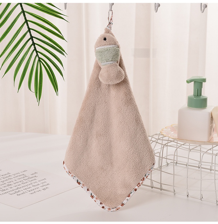 Asciugamano da appendere Lillian per bambini, asciugamano per asciugare le mani per la cucina e il bagno, tendenza attuale, ad asciugatura rapida e assorbente_voghion.com