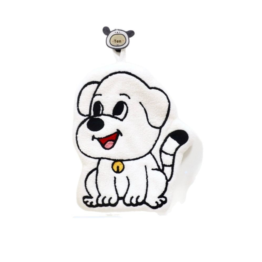 Lillian Puppy Little Tiger Hanging Bathroom Face Wash Small Kitchen Hand Towel Absorbent Quick Dry_voghion.com