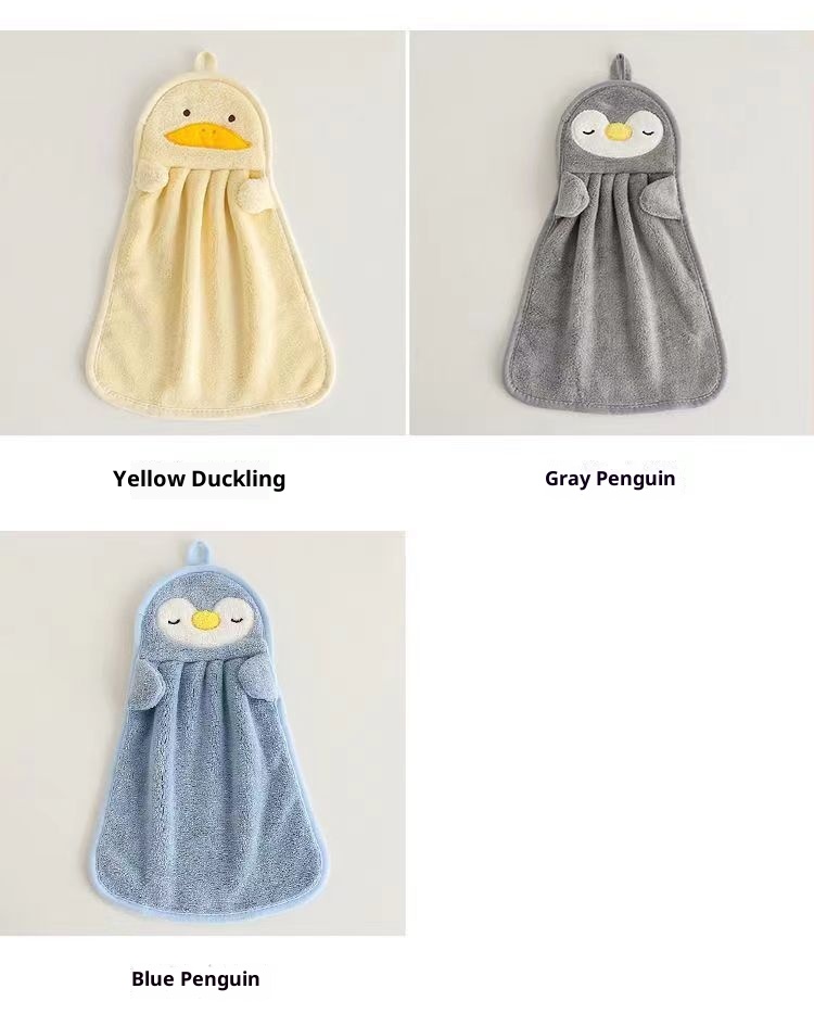 Lillian Trendy Hanging Cute Washing For Children Bathroom Hand Towel Kitchen Wiping Cloth_voghion.com