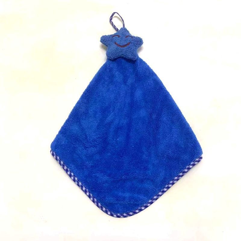 Lillian Cartoon Thickened Absorbent Hand Coral Fleece Small Hanging Kitchen Bathroom Cloth Children's Towel Wholesale_voghion.com