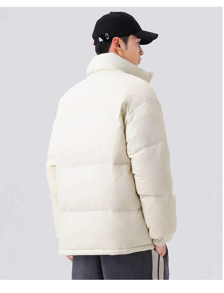 ActiveGo 2023 Winter Short Thickened Jacket Unisex White Duck Warm Top Casual Trendy Down Coat_voghion.com