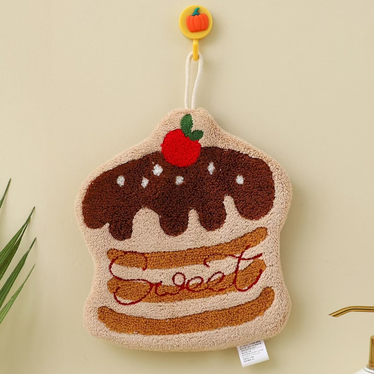 Lillian New Cartoon Cake Hanging Absorbent Thickened Quick-Dry Creative Dry Hand Towel For Children_voghion.com