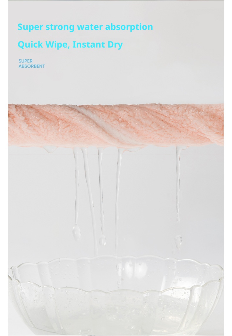 Lillian Jieyu Handhängendes, dickes Plüsch-Handtuch, saugfähig, schnelltrocknend, fusselfrei, kleines quadratisches Kinderhandtuch mit niedlichem Cartoon-Motiv_voghion.com