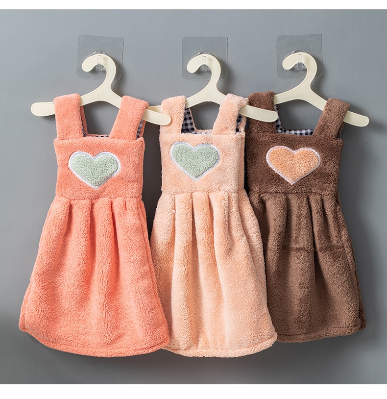 Lillian Absorbent Hanging Korean Thickened Cartoon Kitchen Hand Drying Nordic Bathroom Children's Soft Towel_voghion.com