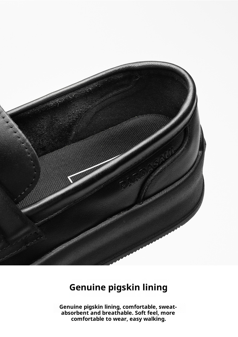 WalkPrime WalkPrime European Style Loafers For Men Summer New Slip-On Driving Genuine Men's Trendy Moccasins Thick Sole Leather Shoes_voghion.com