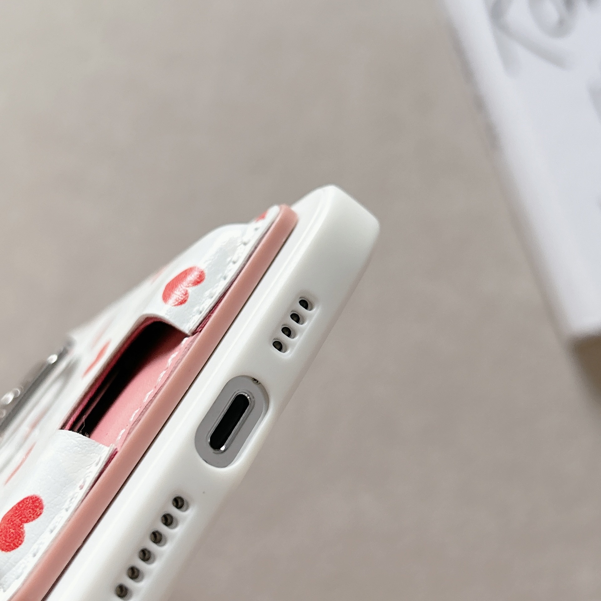 TechGlobe Heart-shaped Phone Back Multi-functional Slot Stand Ring Holder Wallet Coin Clip Bank Card Sticker_voghion.com