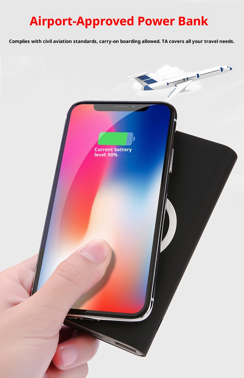 techglobe Neue 10000mAh 3-in-1 Powerbank mit kabellosem Ladegerät, ultradünn, Großhandel_voghion.com