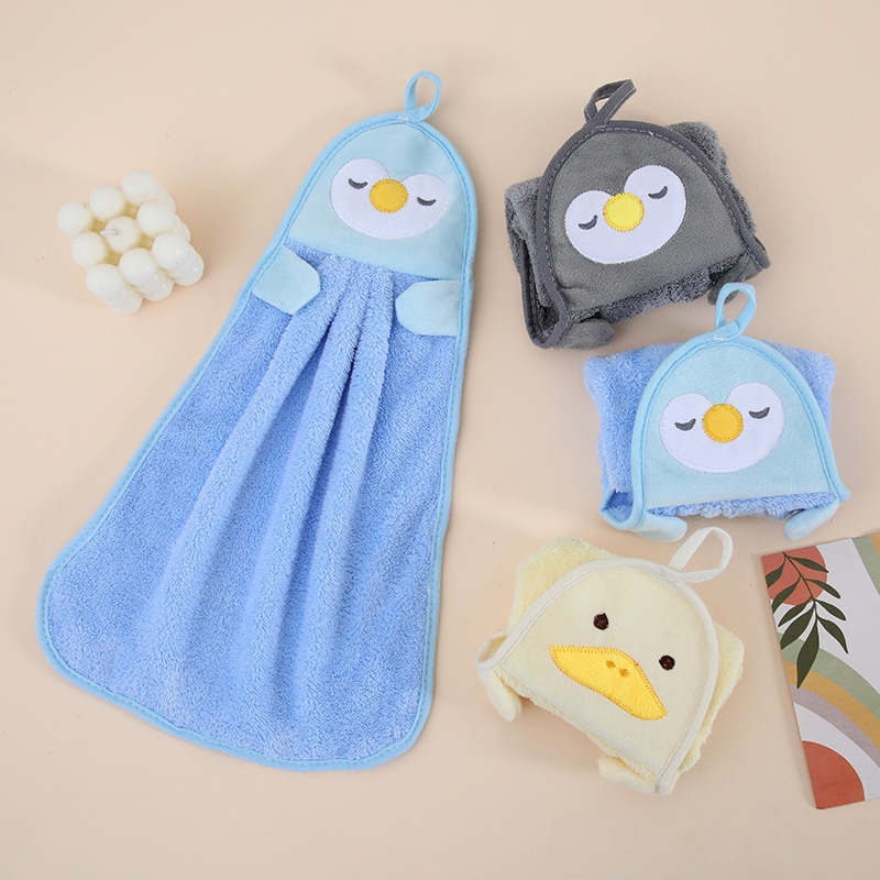 Lillian Trendy Hanging Cute Washing For Children Bathroom Hand Towel Kitchen Wiping Cloth_voghion.com