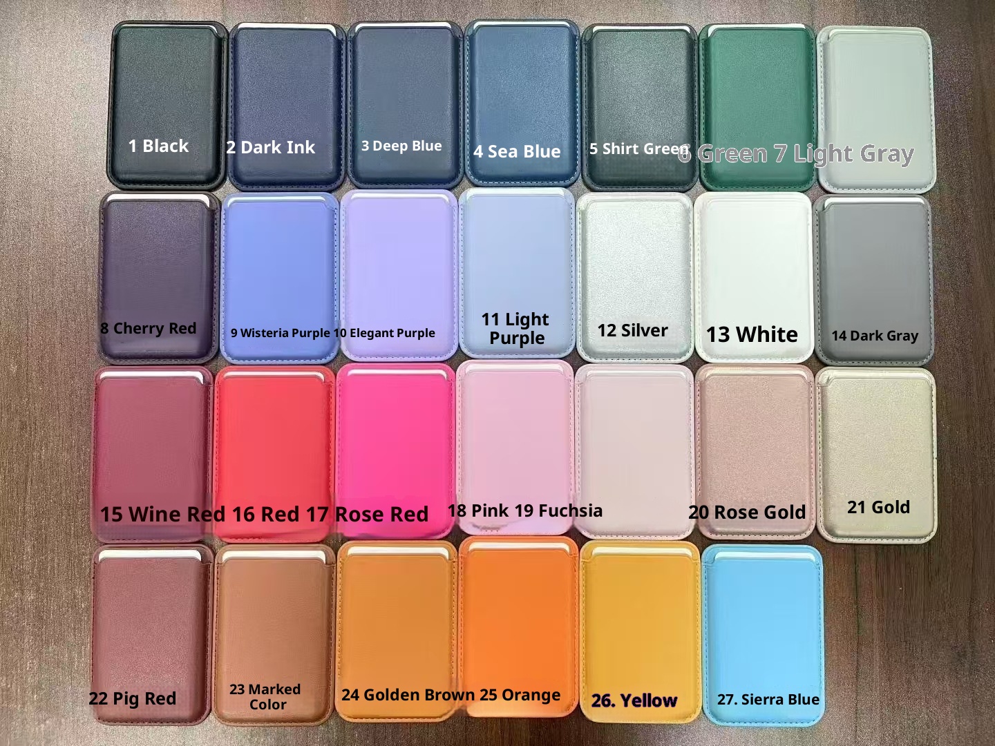 TechGlobe Compatible With IPhone 17 Case 16/15 Strong Magnetic Official Same Style Leather Card Holder_voghion.com