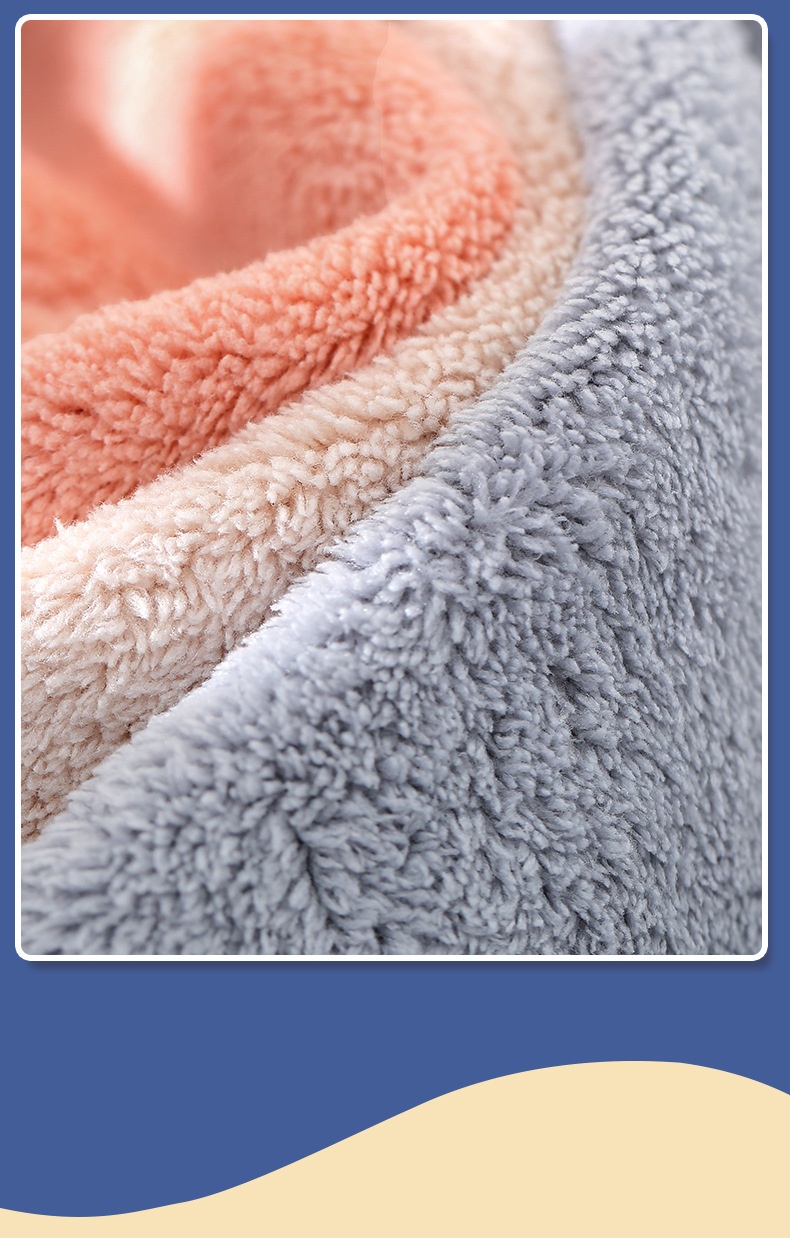 Lillian Korallenvlies Niedliches Katzen-Stickerei Hand Hängendes Saugfähiges Küchen-Badezimmer-Doppelverwendungs-Quadrathandtuch Großhandel_voghion.com