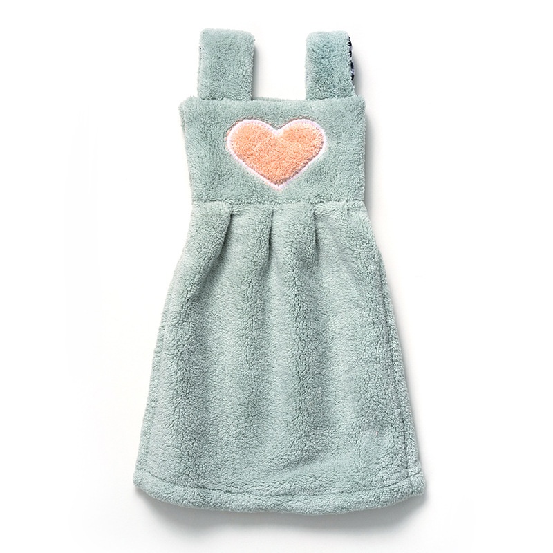 Lillian Absorbent Hanging Korean Thickened Cartoon Kitchen Hand Drying Nordic Bathroom Children's Soft Towel_voghion.com