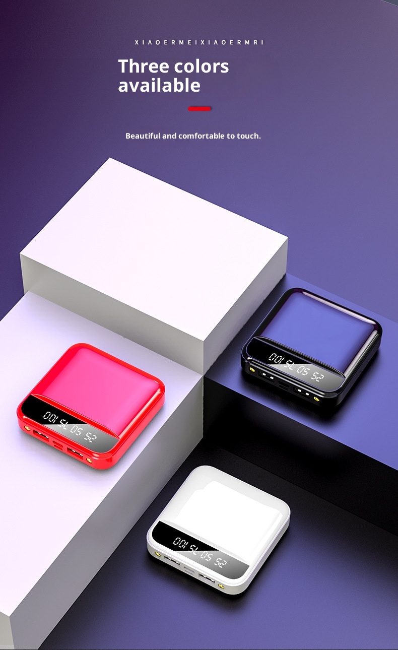 Techglobe Mini Bank 20000mAh Grande Capacité Compacte Portable Batterie Mobile Cadeau en Gros Motif Personnalisé 1_voghion.com