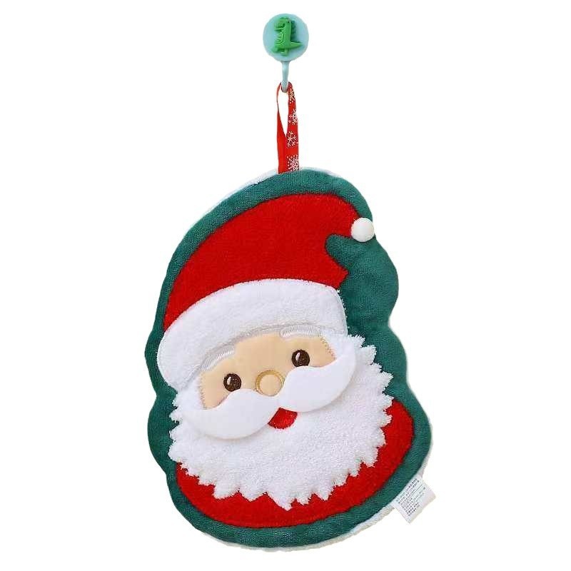 Lillian Cross-Border Creative Christmas Kitchen Household Cartoon Hand Absorbent Children's Hanging Small Towel_voghion.com
