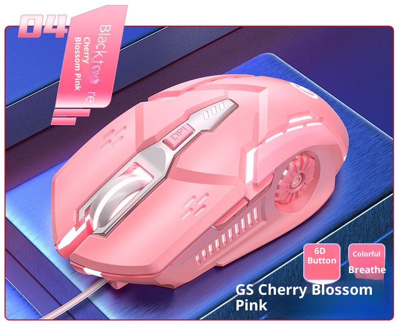 Techglobe G5 Wired Mouse Luminous Gaming E-sports Mechanical Silent Computer Accessories Cross-border Private Model_voghion.com