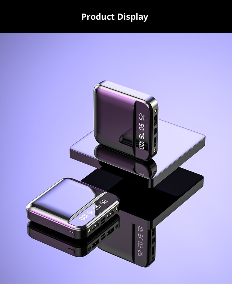 Techglobe Mini Bank 20000mAh Grande Capacité Compacte Portable Batterie Mobile Cadeau en Gros Motif Personnalisé 1_voghion.com