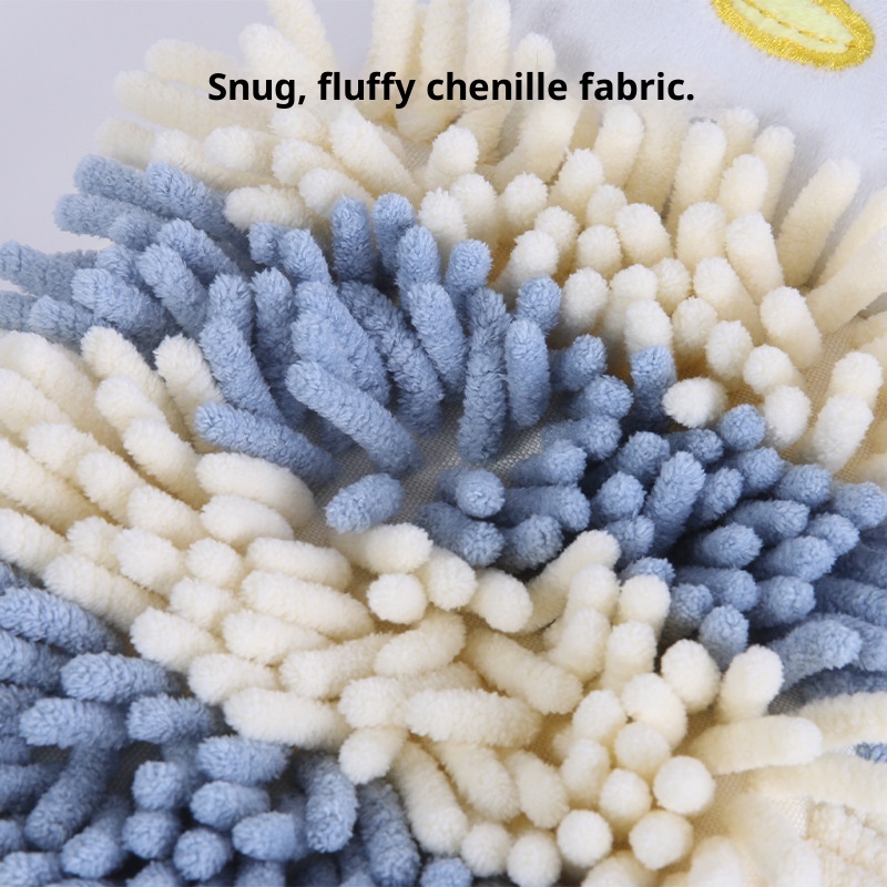 Lillian Hanging Cartoon Animal Chenille Kangle House Children's Household Kitchen Absorbent Hand Towel Wholesale_voghion.com