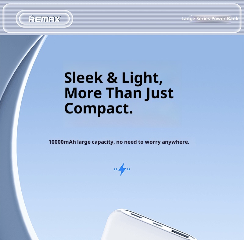 Techglobe Remax Alimentatore portatile leggero da 10000 mAh per telefoni, trasportabile in aereo, regalo all'ingrosso 3C_voghion.com