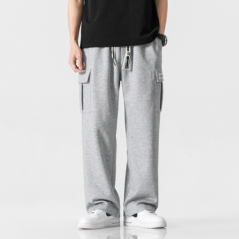 Pantaloni da jogging larghi alla moda da uomo in stile coreano, oversize, casual_voghion.com