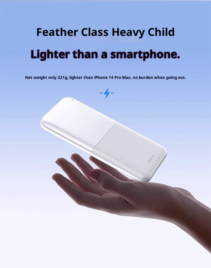 Techglobe Remax Alimentatore portatile leggero da 10000 mAh per telefoni, trasportabile in aereo, regalo all'ingrosso 3C_voghion.com