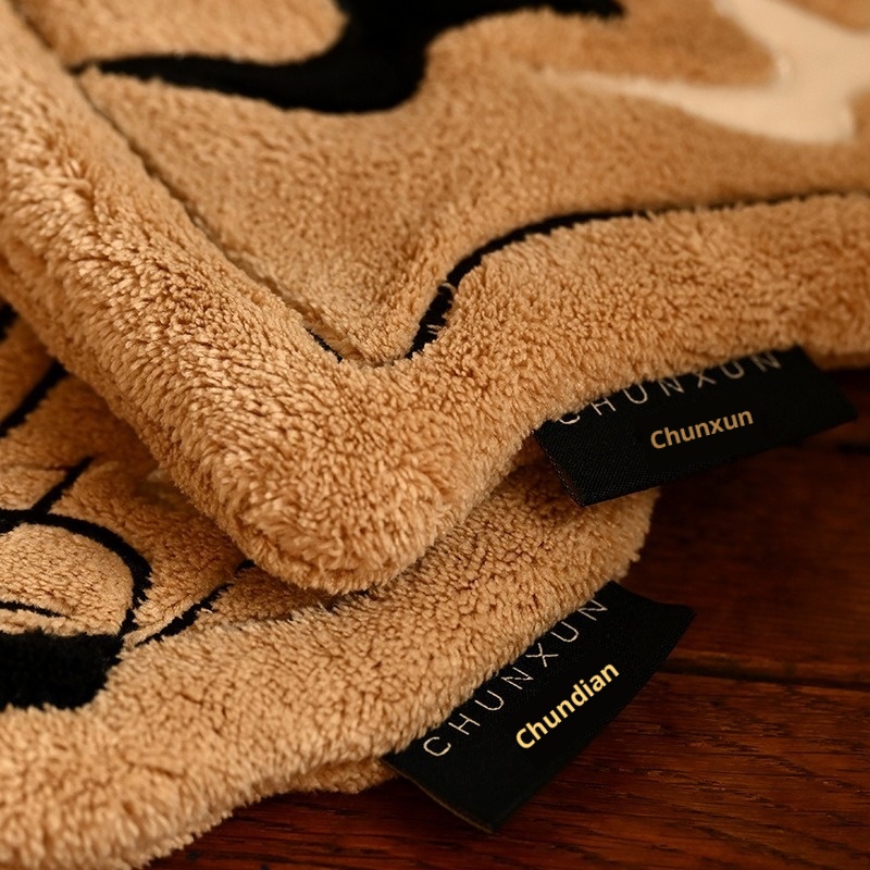 Lillian New Thickened Hanging Super Absorbent Bathroom Quick-Dry Coral Fleece Non-Stinky Kitchen Soft Hand Towel_voghion.com