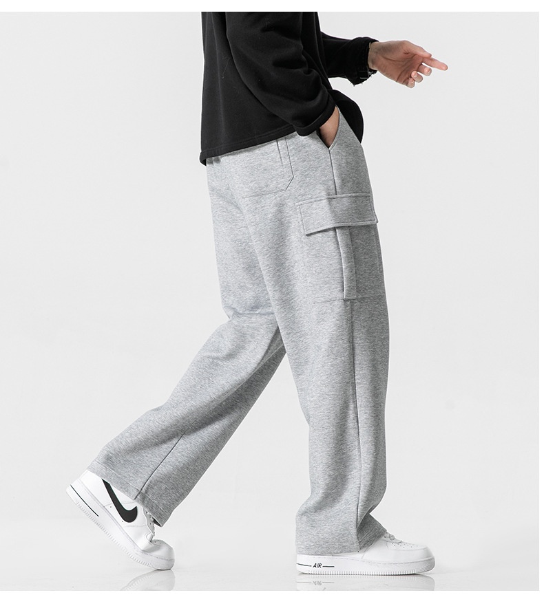 Pantaloni da jogging larghi alla moda da uomo in stile coreano, oversize, casual_voghion.com