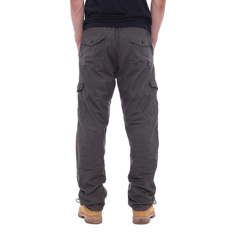 boy Spring And Autumn Multi-Pocket Outdoor Cargo Men's Trendy Loose Straight Large Size Long Hiking Casual Tactical Pants_voghion.com