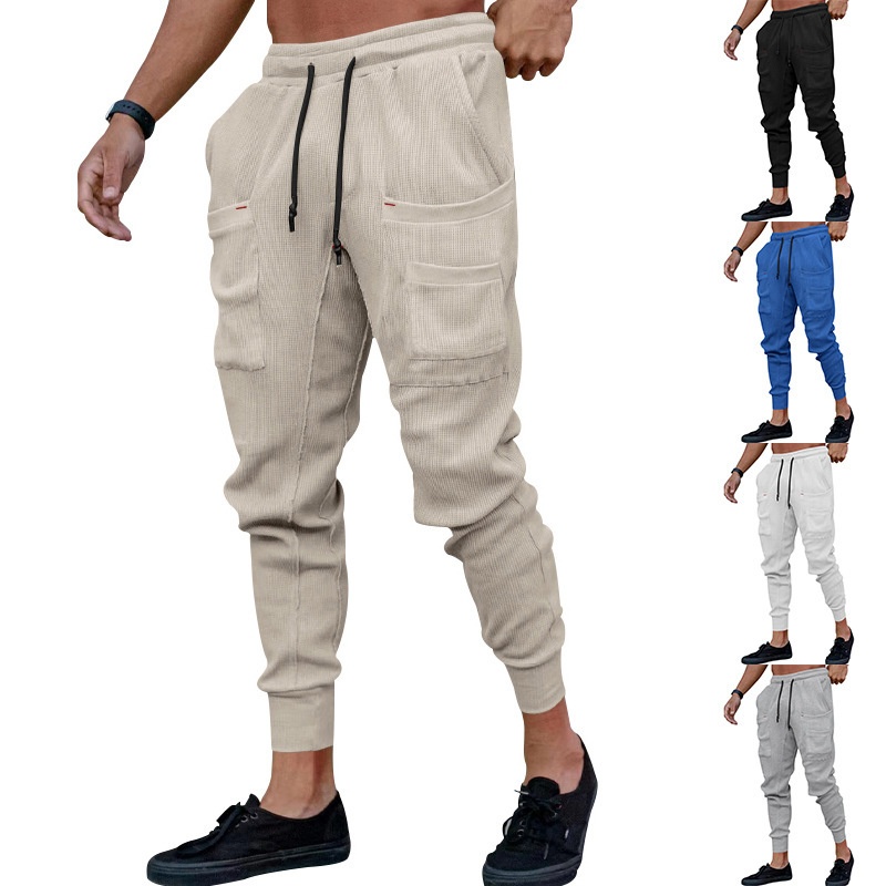 boy 2025 Cross-Border Autumn Sports Sweatpants Loose Joggers Multi-Pocket Men's Casual Long Pants_voghion.com