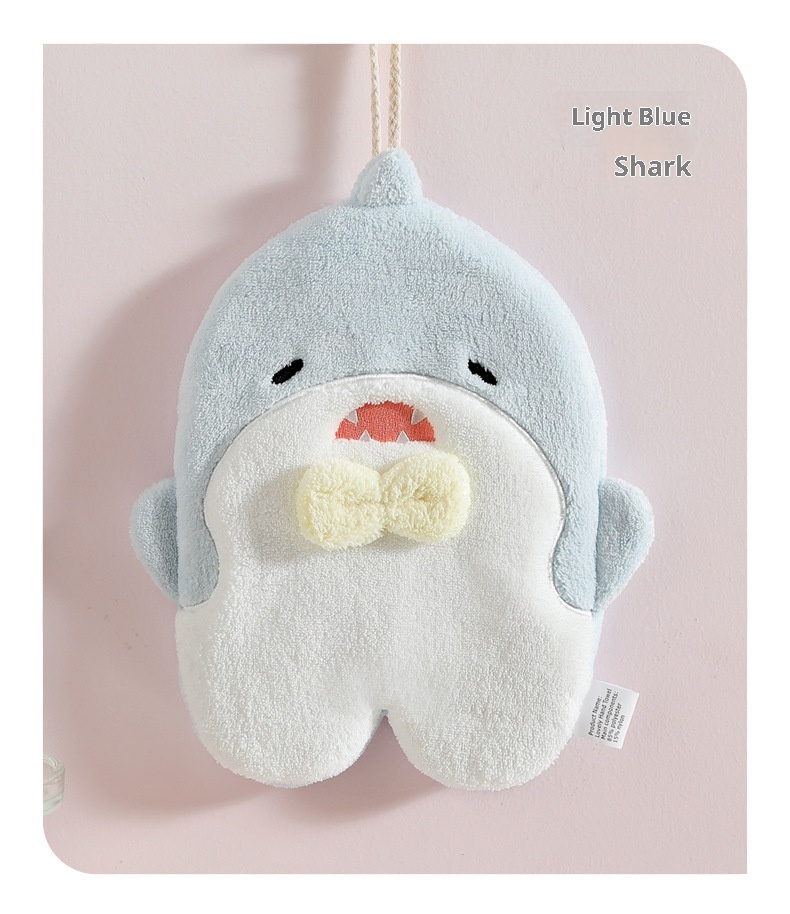 Lillian Hängendes, saugfähiges Handreinigungstuch mit niedlichem Cartoon-Motiv für Kinder, schnelltrocknendes Handtuch für Bad und Küche, Geschenkidee_voghion.com