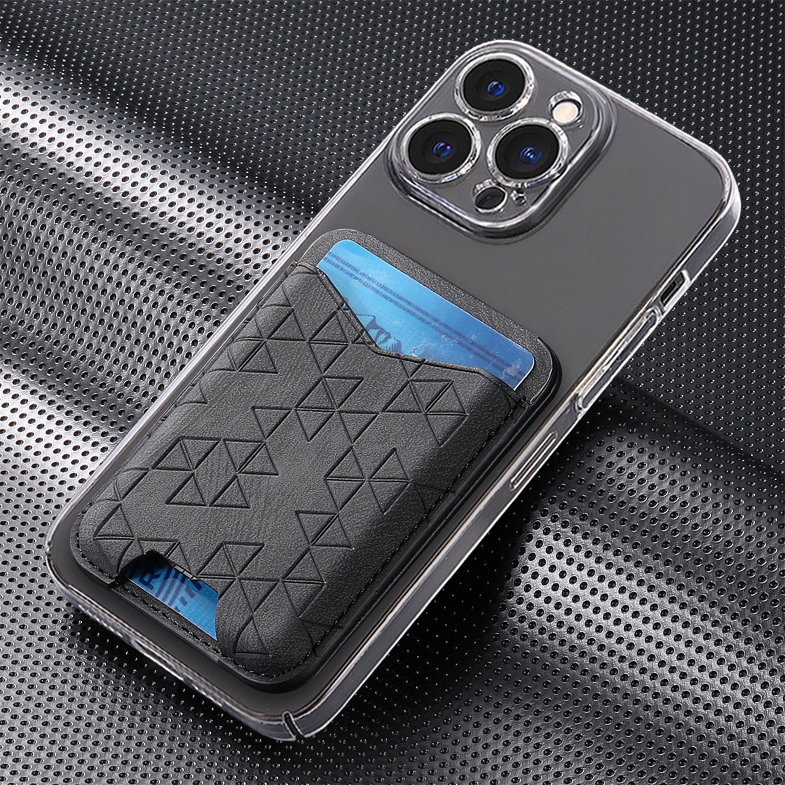 TechGlobe Cross-Border New A-Line Stand Multi-Functional Phone Holder Storage Insert Coin Clip Adhesive Sticker Card Case_voghion.com